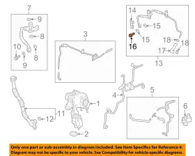 55575099 Gm Oem 17-19 Cruze Turbocharger Components-water Inlet Pipe Bolt