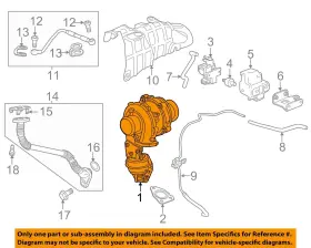 55581063 Gm Oem 14-15 Cruze Enginetransaxle Turbocharger Components-turbocharger