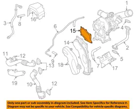 97192619 Gm Oem 01-04 Sierra 2500 Hd Turbocharger Components-exhaust Pipe Gasket