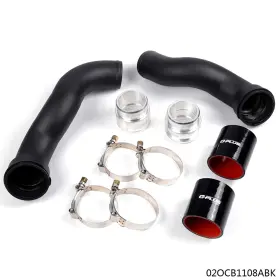 Goneparts0902 Goneparts 28 New Fit For Benz W212 E200 / E250 Aluminum Air Intake Hose Black Clamps Kit