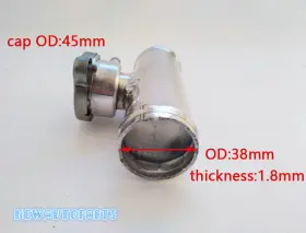 Bv009 Gpi Racing 38mm Polished Aluminum In Line Radiator Hose Filler Neck Cap 1-1/2 Inch New L 110mm
