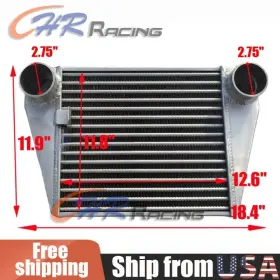 Zvdxv65958 Gpi Racing 18.5 Inch X12 X4.7ftft Intercooler For 1993-1997 94 95 Mazda Rx-7 Rx7 Fd3s Rotary 1.3l
