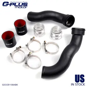 Gpl54632462 Gplusmotor Fit For Benz W212 E200 / E250 Aluminum Turbo Air Intake Hose Black Clamps Kit