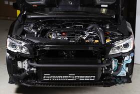 Grimmspeed 090256 Front Mount Intercooler Kit Black Coated Inc. Piping For Subaru