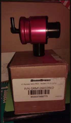 Grm126033blk Grimmspeed V2 Blow Off Bypass Valve For 15-21 Subaru Wrx 14-18 Fxt Black