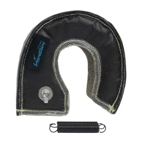 Tb-a2ss-t25 Hiwowsport T25 T28 Gt25 Black Titanium Turbo Blanket Turbocharger Heat Shield Cover Wrap