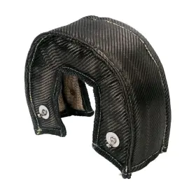 Tb-c2ss-t3 Hiwowsport Black Titanium Carbon Fiber Turbo Blanket T3 Turbocharger Heat Shield Cover