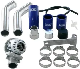 71008-am015 Hks 08 Evo 10 Ssqv4 Bov Kit Includes 2 Polished Aluminum Pipes