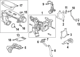 36171-68a-a01 Honda Genuine Turbocharger Inlet Hose