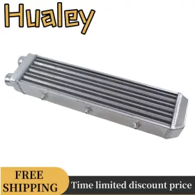 Hualey 26.3 X6.8 X3.2 26 Inch X7 X3 Universal Aluminum Fmic Front Mount Turbo Intercooler 2 In/outlet