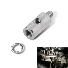Alecgq2202sl-1pc Icykale 1 Pc Car Oil Pressure Sensor Connector 1/8 Inch Bspt Tee To