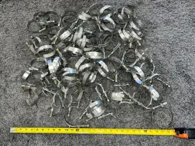 Sltc-325 Ideal 101 Qty Huge Lot- Stainless Steel Spring Loaded T-bolt Clamp - 3 Inch And More