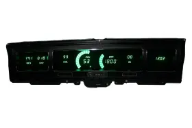 Dp1208g Intellitronix Led Digital Dash Kit 1968 Impala/caprice Green Includes S