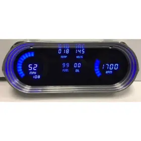 Dp8001b Intellitronix Led Digital Dash Kit 1962-1965 Chevy Ii/nova Blue Includes