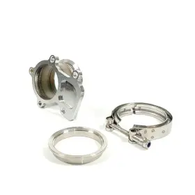 Hx35w Ispeedytech Ad048 Turbo Flange To 3.0 Inch V-band Adaptor Kit For Cummins Holset Wh1c Hx35 Hx40