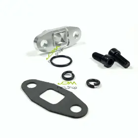 Al-ad004 Jdmpartshop Oil Return Drain Flange Kit For T3 T3/t4 T35 T60 Gt37 Gt40 Gt42 Gt45 Barb 5/8 Inch