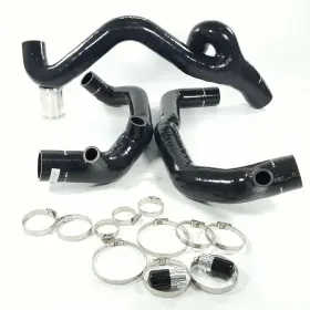 Al-tk280bkus Jdmpartshop 2ftft Turbo Inlet Outlet Pipes For Bmw N54 E82 135i E90 E91 335i 335xi 3.0l Black