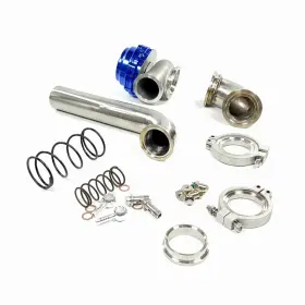 Tk23315 Jdmpartshop Inlet Elbow Outlet Pipe 90 Degree And Blue 44mm Mvr44 Vband External Wastegate