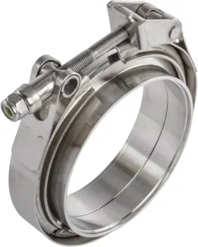 30863 Jegs Quick Release V-band Clamp And Flanges 4 Inch 304 Stainless Steel