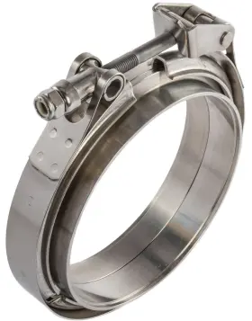 30866 Jegs Stainless Steel Quick Release V-band Clamp And Flanges 5 Inch
