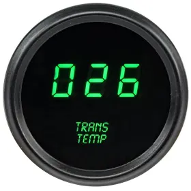 41447 Jegs 2-1/16 Inch Green Led Transmission Temp Gauge