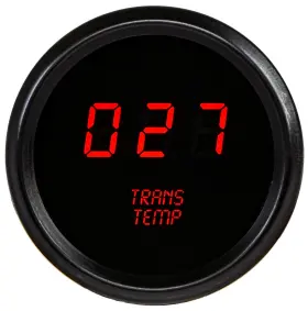 41462 Jegs 2-1/16 Inch Red Led Transmission Temp Gauge
