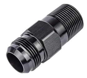 50925 Jegs Water Pump Hose Adapter Fitting 1 Inch Npt To -16 An Black Anodized