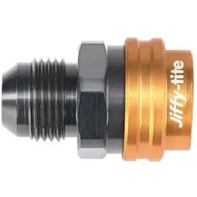 58408 Jiffy-tite 50 Series Socket -8an Straight Male An Fitting Fkm Seal Gold