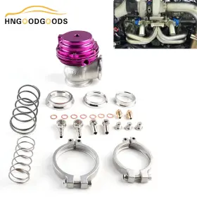 09024pl Jonjea 1x 44mm External Wastegate Mvr V-band Flange Turbo Water Cooled Purple Aluminium