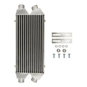 222825 Kac Universal Front Mount Intercooler Inlet Outlet Aluminum 31.47 Inch 13.37 3.15