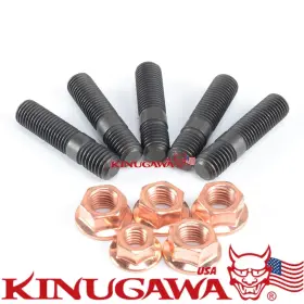 315-05101-103 Kinugawa Stud Kit With Egged Copper Nuts M10x1.5 Garrett Gt40 Gt42 Turbo