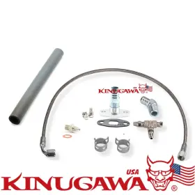 320-06035-011 Kinugawa Turbo Oil Feed And Return Line Kit For Toyota Land Cruiser 1hz With Holset Hx30 Hx35