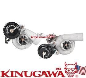 Kinugawa 361-82034-159 Turbo Upgrade Kit 3000gt Stealth Td04- Billet 15t 6 Blade Ball Bearing