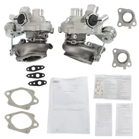 Law181620 Labwork Left Right Twin Turbos For Ford F150 Truck 3.5l 2010-2012 9g438 Bl3eau