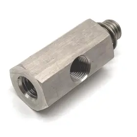Jyycgq1218 Larlansz Stainless Steel M12 1.5 To 1/8 Npt Oil Pressure Sensor Tee Adapter For Turbo