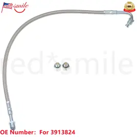 3913824 Lcyxh Turbo Oil Feed Line Tube For Dodge Ram 5.9l Cummins 6b 12v 89-98 With Connectors