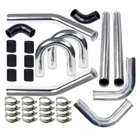 Ab-331101-3768 Leadzm High Quality 2 Inch 51mm Turbo Intercooler Aluminum Silicone Hose Kit Black