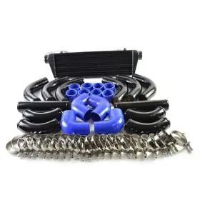 Ab-331101-8883 Leadzm 12pcs 2.5 Inch Blue Coupler Black Aluminum Piping Intercooler T-bolt Clamps