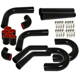 Et-331101-8890 Leadzm 3 Inch Aluminum Intercooler Piping U-piping Coupler Black T-bolt