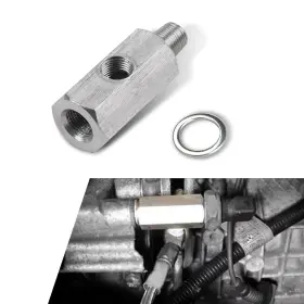 Leecgq2202sl-1pc Leediga 1 Pc Car Oil Pressure Sensor Connector 1/8 Inch Npt Stainless Steel Turbo Connec