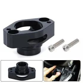 S-gzpqf-f150-b Liangren Turbo Blow Off Valve Adapter Bov Black For 16-23 Ford F150 2.7l 3.5l Ecoboost