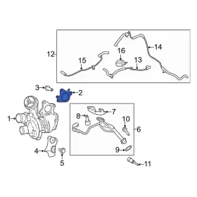 Cl3z9450b Lincoln Oe For Navigator 2015-2017 Left Turbocharger Gasket