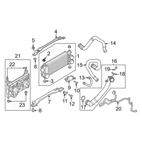 Fl3z6c681a Lincoln Oe For Navigator 2018-2024 Upper Intercooler Insulator