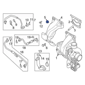 W713095s450 Lincoln Oe For Mkz 2013-2020 Turbocharger Nut