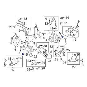 W714870s430 Lincoln Oe For Mkz 2017-2020 Turbocharger Nut