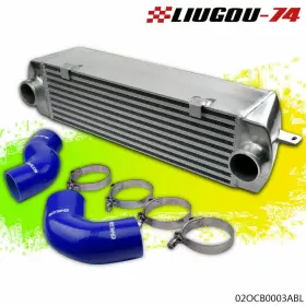 Big39942 Liugou74 Turbo Intercooler Fit For 2006-2010 Bmw 135 135i 335 335i E90 E92 N54 Blue Hose