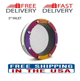 Ac-102-silver Made In China Titanium 3 Inch Turbo Screen Guard Design Inlet Grill Protector Mesh