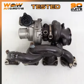298489 Maserati 13-19 Quattroporte Gts 3.8l V8 Right Turbo Charger Manifold Assembly Oe