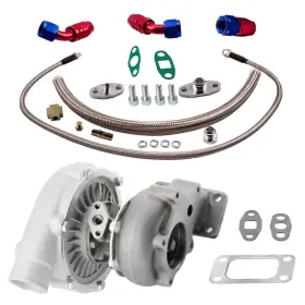 1v859w Maxpeedingrods T3 T4 T3/t4 T04e Universal Turbo Turbocharger Oil Feed And Return Line Kit