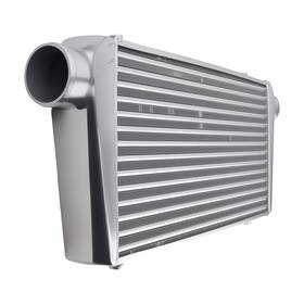 Maxpeedingrods 6ibjzn Aluminum Universal Tube And Fin Intercooler 24 Inch X 12 3 Inlet / Outlet